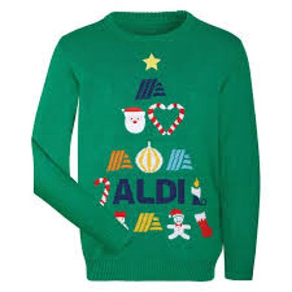 ALDI GEAR 2024 Christmas Sweater Unisex Size XL Cozy Holiday Ugly Ltd Ed A21 - Picture 1 of 5